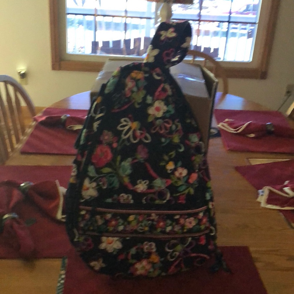 Vera Bradley Floral Sling Tennis Backpack